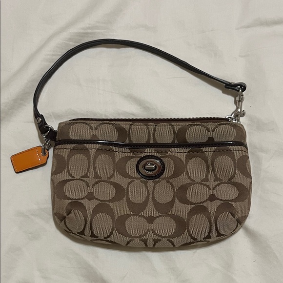 Coach Patterned Wristlet - Picture 1 of 3